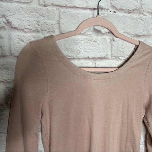 Chaser Pink Long Sleeve Cross Strap Back Top - Picture 5 of 10